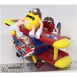 COLLECTIBLE M&M PLANE CANDY DISPENSER