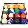 Image 1 : FULL SET OF BILLIARD BALL FOR AN 8 BALL GAME