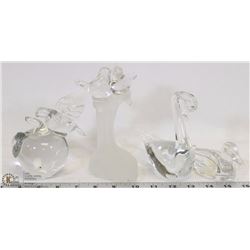 SET OF 4 ART BLOWN GLASS 1, PRINCESS