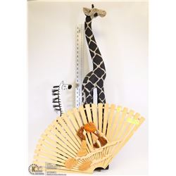 GIRAFFE 3 FT HIGH W/ZEBRA 21" H