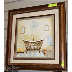 FRAMED BATHTUB PICTURE
