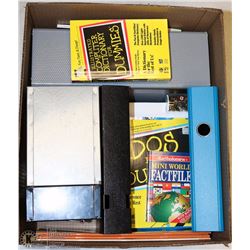 ESTATE BOX WITH ASSORTED OFFICE SUPPLIES,