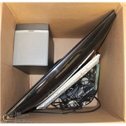 SAMSUNG 27" COMPUTER MONITOR WITH BOSE SUB, TOWER