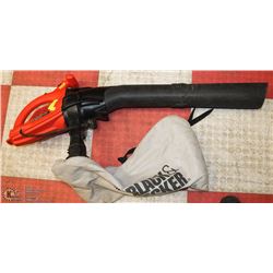 BLACK AND DECKER ELECTRIC LEAF VACUUM ,MULCHER