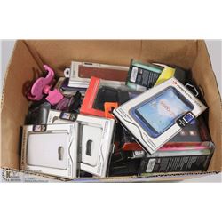 LARGE BOX OF APPROX 60 VARIOUS CELL PHONE COVERS