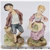 Image 1 : SET OF 2 ENTERPRISE BISQUE FIGURINE OF