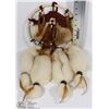 Image 1 : DREAMCATCHER MADE WITH RABBIT FUR, LEATHER,