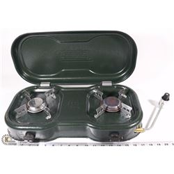 COLEMAN TWO BURNER PROPANE PORTABLE CAMPING STOVE