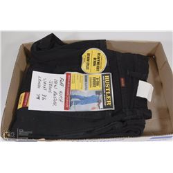 FLAT WITH NEW RUSTLER JEANS, WAIST 36 LENGTH 34