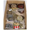 Image 1 : FLAT OF 15 BELT BUCKLE COLLECTION INCL S/S