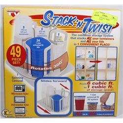 NEW 49PC STACK & TWIST CONTAINER SET