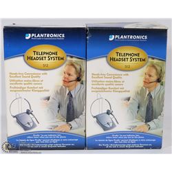 2 PLANTRONICS S12 TELEPHONE HEADSET SYSTEMS