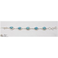 3-CARRIBEAN LARIMAR GEMSTONE BRACELET