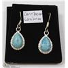 Image 1 : 4-CARRIBEAN LARIMAR GEMSTONE EARRINGS
