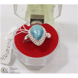 2-CARRIBEAN LARIMAR GEMSTONE RING