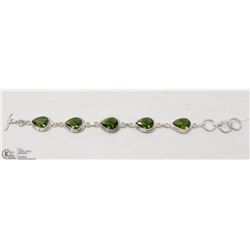 19-GREEN PERIDOT GEMSTONE BRACELET