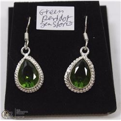 23-GREEN PERIDOT GEMSTONE EARRINGS