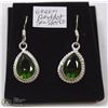 Image 1 : 23-GREEN PERIDOT GEMSTONE EARRINGS