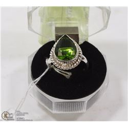 22-GREEN PERIDOT GEMSTONE RING
