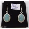 Image 1 : #26- BLUE CHALCEDONY GEMSTONE EARRINGS