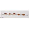 Image 1 : 11-BALTIC AMBER GEMSTONE BRACELET