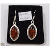 Image 1 : 12-BALTIC AMBER GEMSTONE EARRINGS
