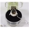 Image 1 : #29- SMOKEY TOPAZ GEMSTONE RING