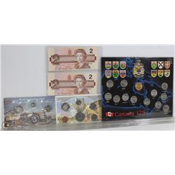 CANADIAN COIN & BILL COLLECTION INCL 1986 $2.00