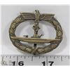 Image 1 : GERMAN NAZI SUBMARINE BADGE GES GESCH STAMPED