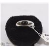 Image 1 : STERLING .925 SILVER BLACK ONYX RING SIZE 8