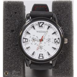 SPORTS WEILJLEER MANS WATCH WITH RUBBER STRAP