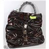 Image 1 : LARGE BROWN PATTEN STYLE HANDBAG