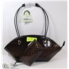 Image 1 : BROWN SNAKESKIN STYLE 2IN1 HANDBAG
