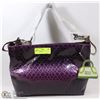 Image 1 : PURPLE SNAKESKIN STYLE WITH BUCKLE HANDLE