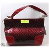 Image 1 : RED SNAKESKIN STYLE WITH BUCKLE HANDLE