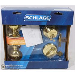 NEW SCHLAGE DEADBOLT & KEYED ENTRY SET