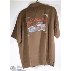TOMMY BAHAMA 100% SILK HARLEY DAVIDSON MENS SHIRT