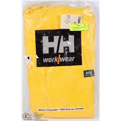 HELLY HANSEN PVC YELLOW RAIN JACKET SIZE LARGE