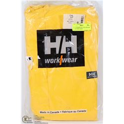 HELLY HANSEN PVC YELLOW RAIN JACKET SIZE LARGE