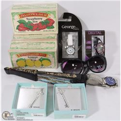 NEW WATCHES, JEWELRY, TEA, AND MORE!