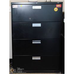 4 DRAWER FILING CABINET BLACK