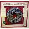 Image 1 : PRELIT 42" WINTRY PINE WREATH