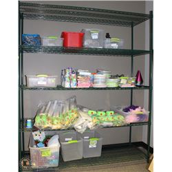 5 TIER METAL RACKING 86"H