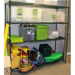 4 TIER METAL RACKING 73"H