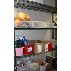 4 RACKS OF ASST DECORATIONS AND MORE