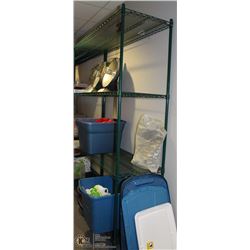 4 TIER METAL SHELVING