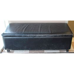 50X20 LEATHERETTE BENCH WITH CONTENTS