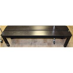 BLACK WOOD BENCH