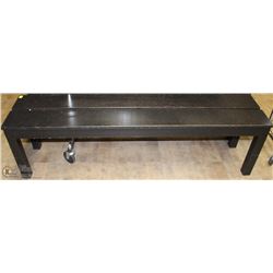 BLACK WOOD BENCH