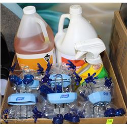 BOX WITH ASST CLEANERS INCL DEGREASER, BOWL